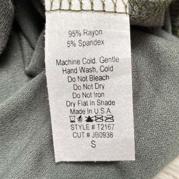 Jenny Boston Twist Hem Dolman Top 💗 Olive - Picture 13 of 13